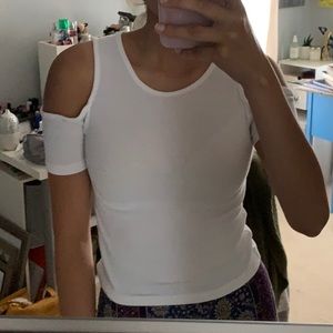 White off the Shoulder Tank